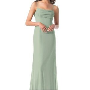 Azazie Women Bridesmaid Shifon Dress Dusty Sage Green